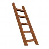 Лестница с деревянными ступенями.