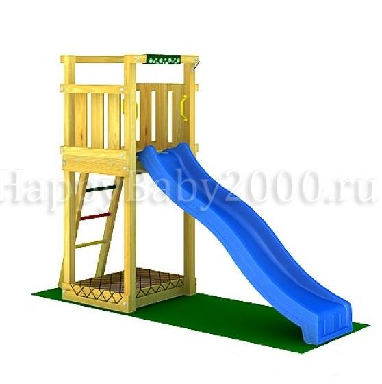 Детская горка Б -1500 | Детские площадки для дачи из дерева и комплектующие  для детских площадок недорого с бесплатной доставкой и сборкой
