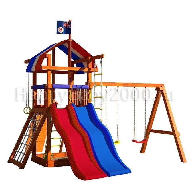 Детская площадка Тасмания ЛЮКС | Детские площадки для дачи из дерева и  комплектующие для детских площадок недорого с бесплатной доставкой и сборкой