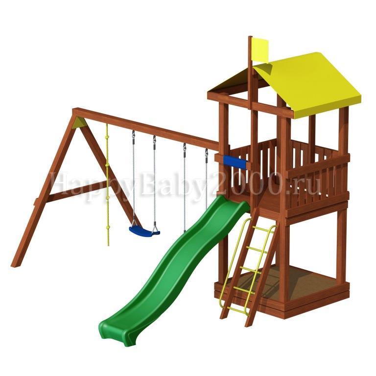 Детская игровая площадка для дачи «Джунгли 3» | Детские площадки для дачи  из дерева и комплектующие для детских площадок недорого с бесплатной  доставкой и сборкой
