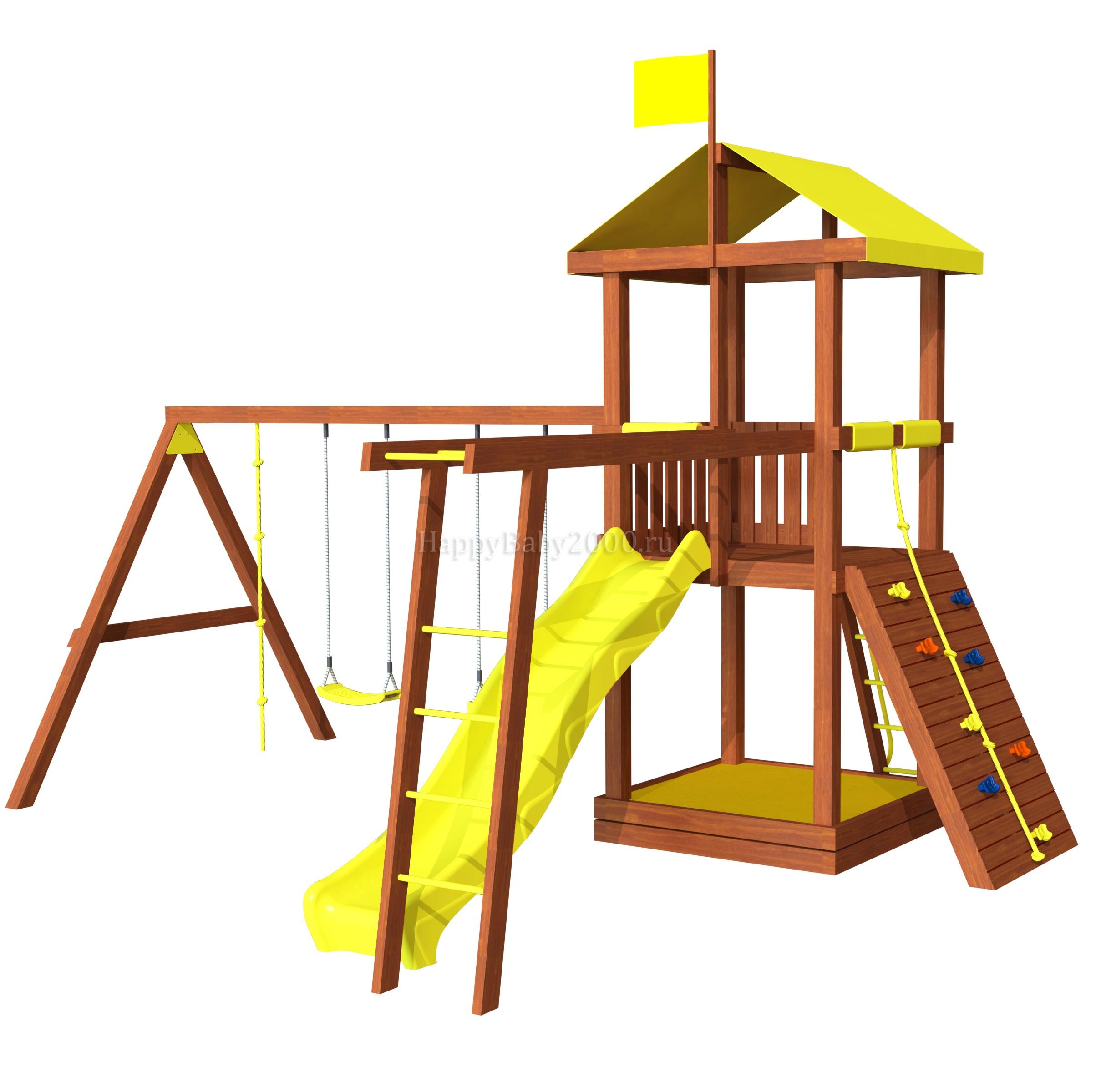 Детская площадка для дачи "Джунгли 4Р" | Детские площадки для дачи из  дерева и комплектующие для детских площадок недорого с бесплатной доставкой  и сборкой