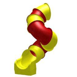 Горка труба винтовая с высоты 2.40-2.60 м.