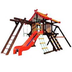 Детская площадка Хижина КОРСИКА С РУКОХОДОМ