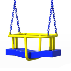 Качели антивандальные для детской площадки на цепи