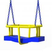 Качели антивандальные для детской площадки на цепи