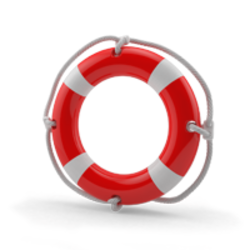 Спасательный круг пластиковый