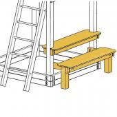 Столик с лавкой