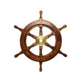 Штурвал корабля деревянный НАСТОЯЩИЙ