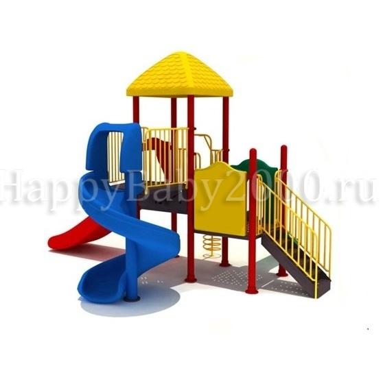 Детский игровой комплекс ИК‑014 | Детские площадки для дачи из дерева и  комплектующие для детских площадок недорого с бесплатной доставкой и сборкой