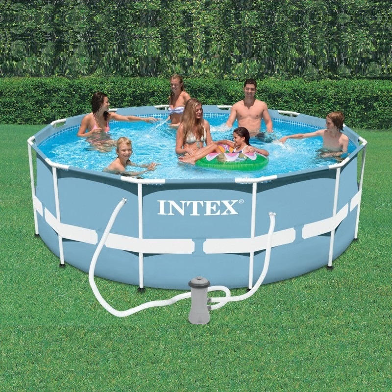 Бассейн каркасный круглый Intex Prism 366х366х99 см 8600 л