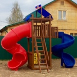 Горка труба винтовая с высоты 2.00-2.20 м.