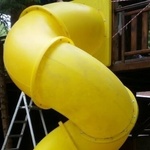 Горка труба винтовая с высоты 2.40-2.60 м.